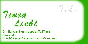 timea liebl business card